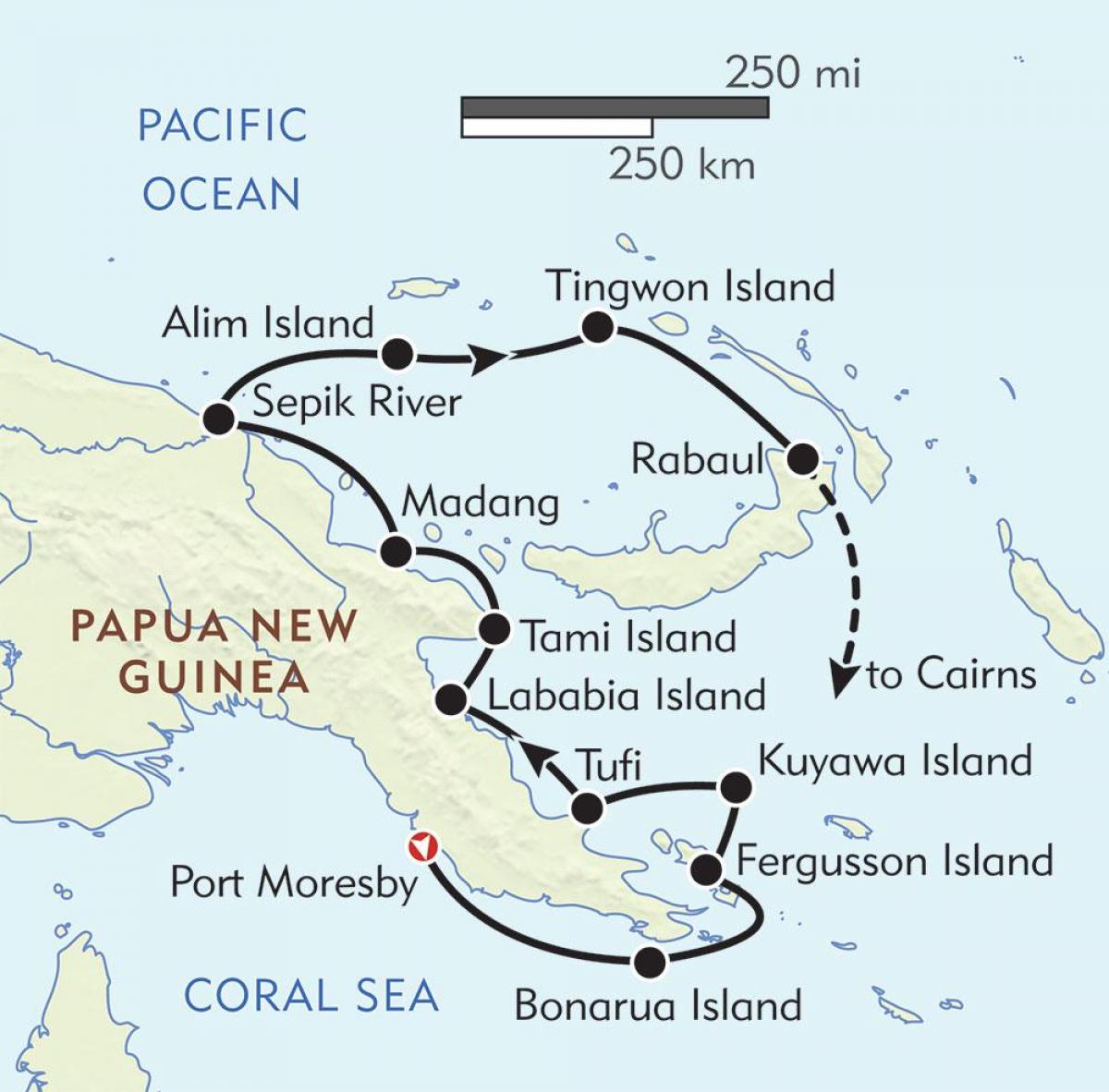 peta rabaul papua new guinea