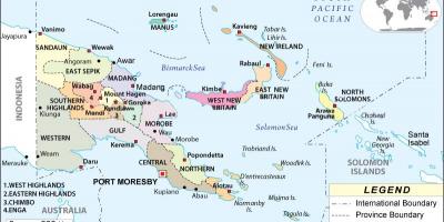 Peta papua new guinea wilayah