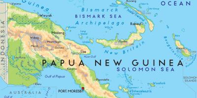 Peta port moresby papua new guinea