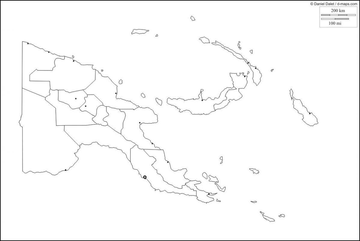 peta papua new guinea peta garis