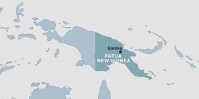 Peta goroka papua new guinea